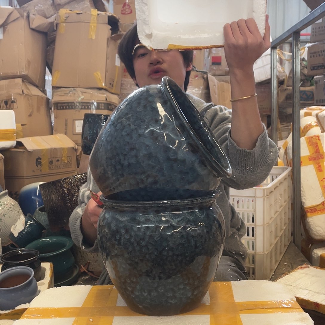 红陶宜兴紫砂花盆781