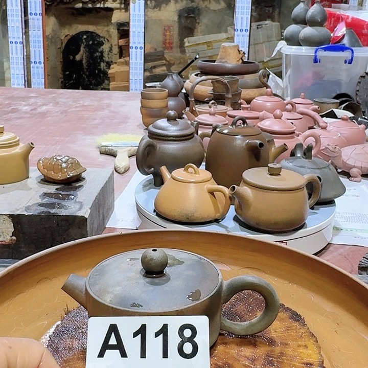 紫砂茶壶坭兴陶柴烧