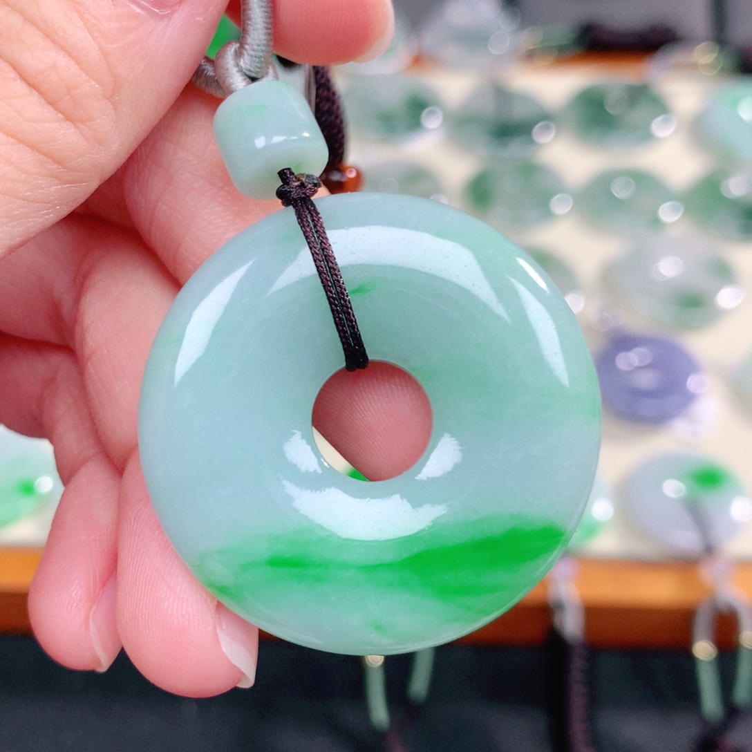 颈饰未镶嵌翡翠天然缅甸翡翠a货38.8-6.8