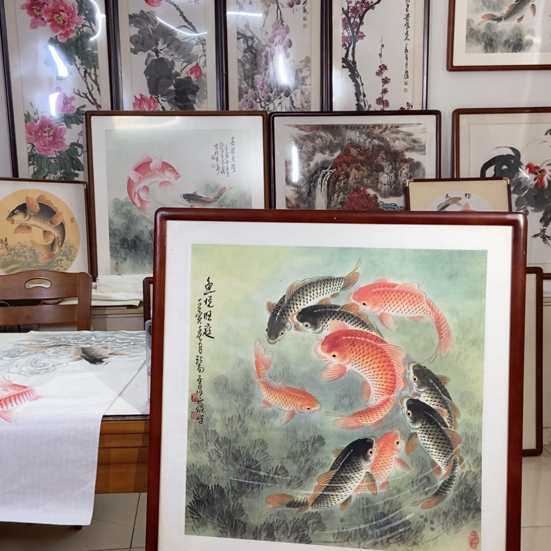 国画黑***家陈正保纯手绘国画