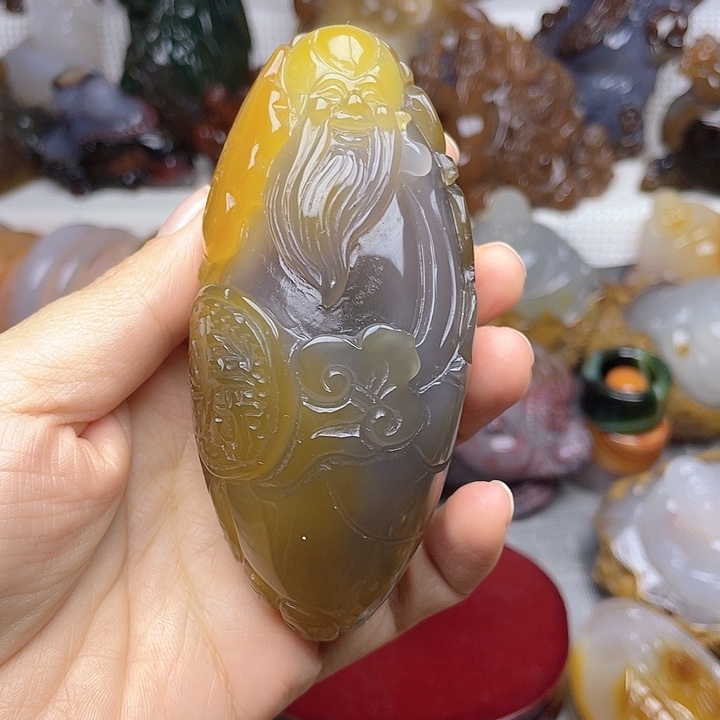 玛瑙/玉髓饰品未镶嵌人**醒