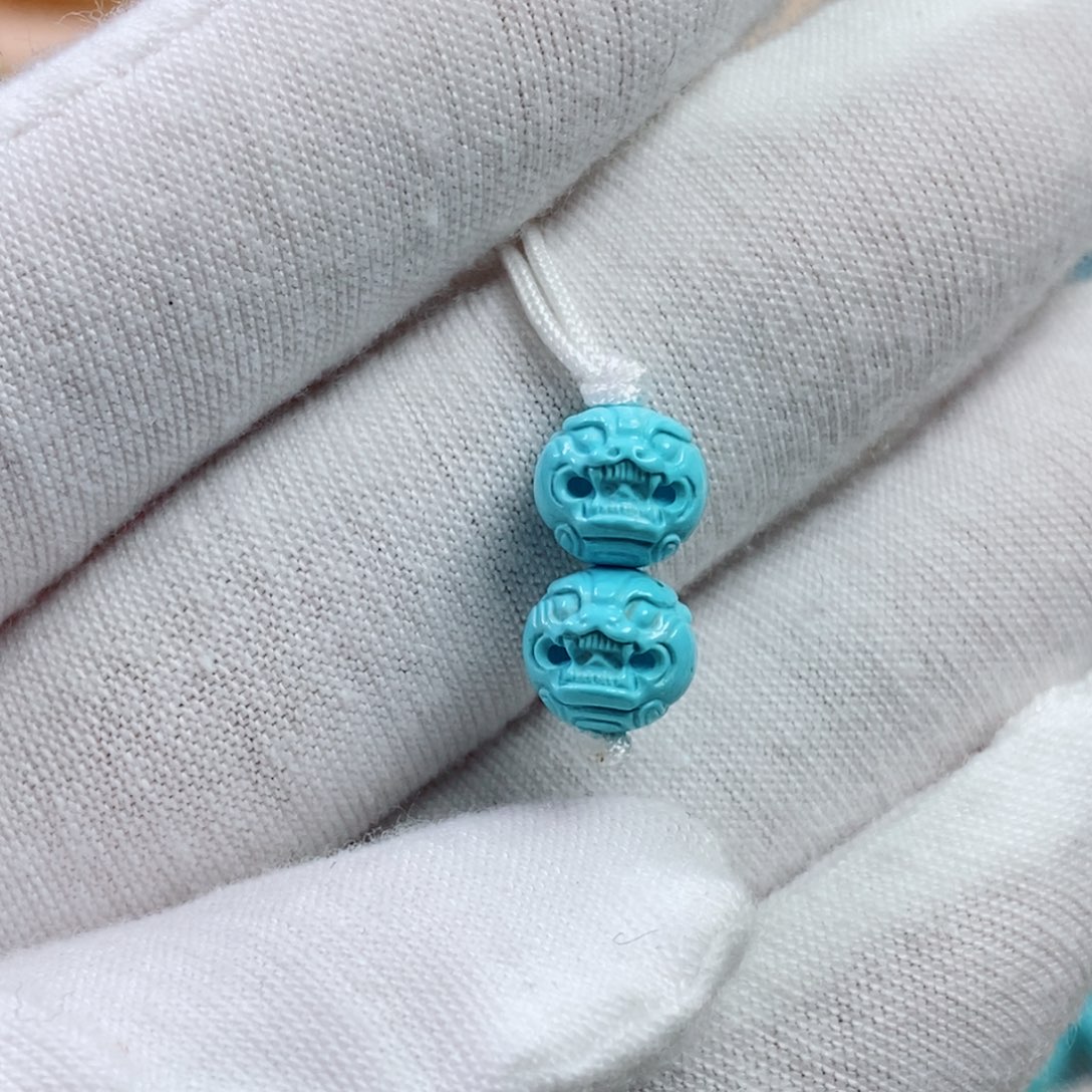 绿松石未镶嵌珠宝奇石7.6mm