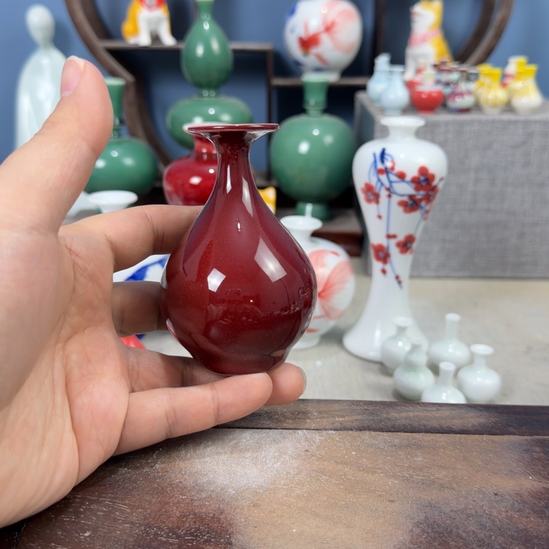 陶瓷手工小花器摆件