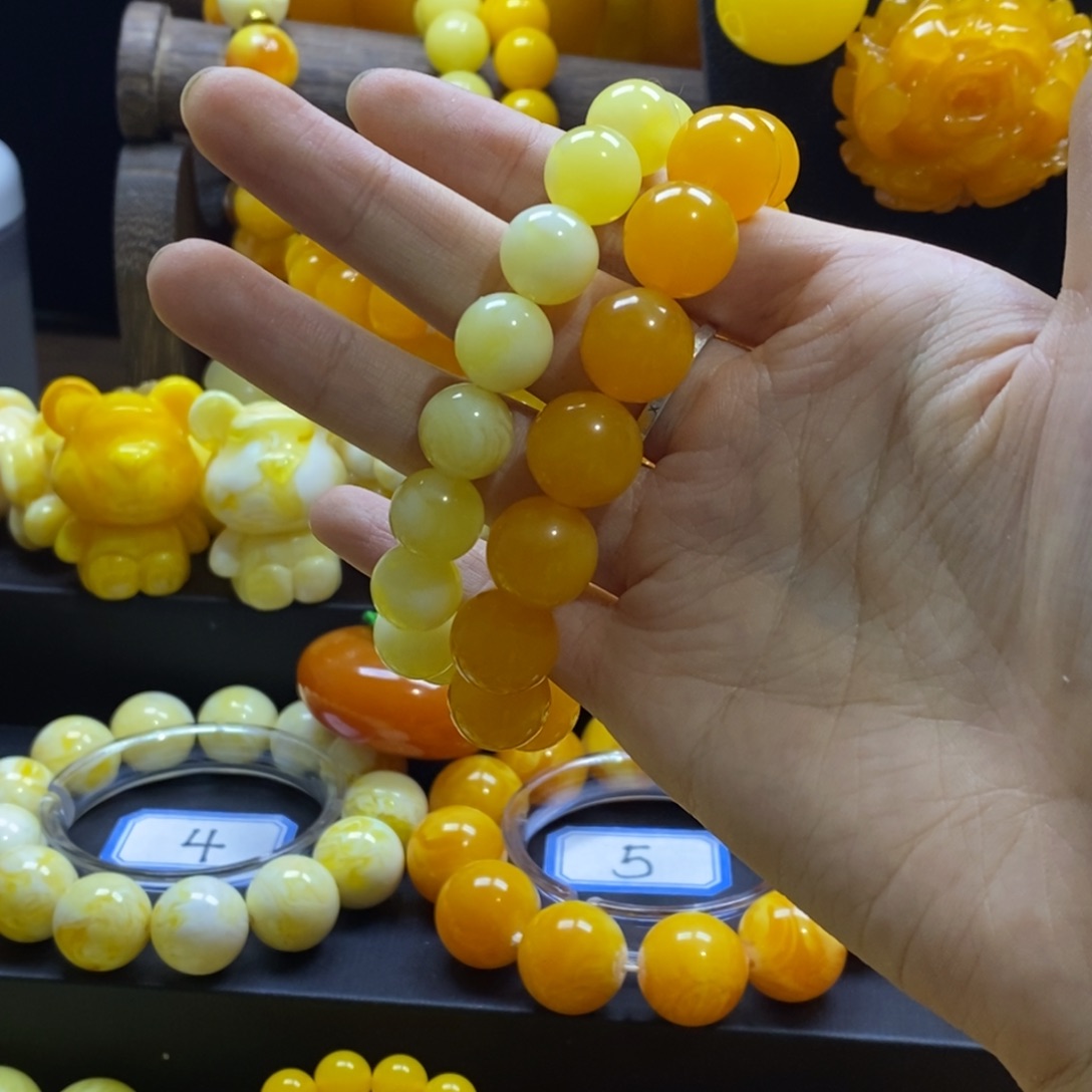 木***鱼非金属全品无暇卡12手串