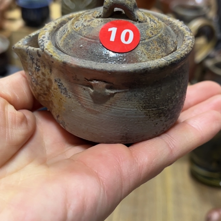 盖子里面微窑纹茶具