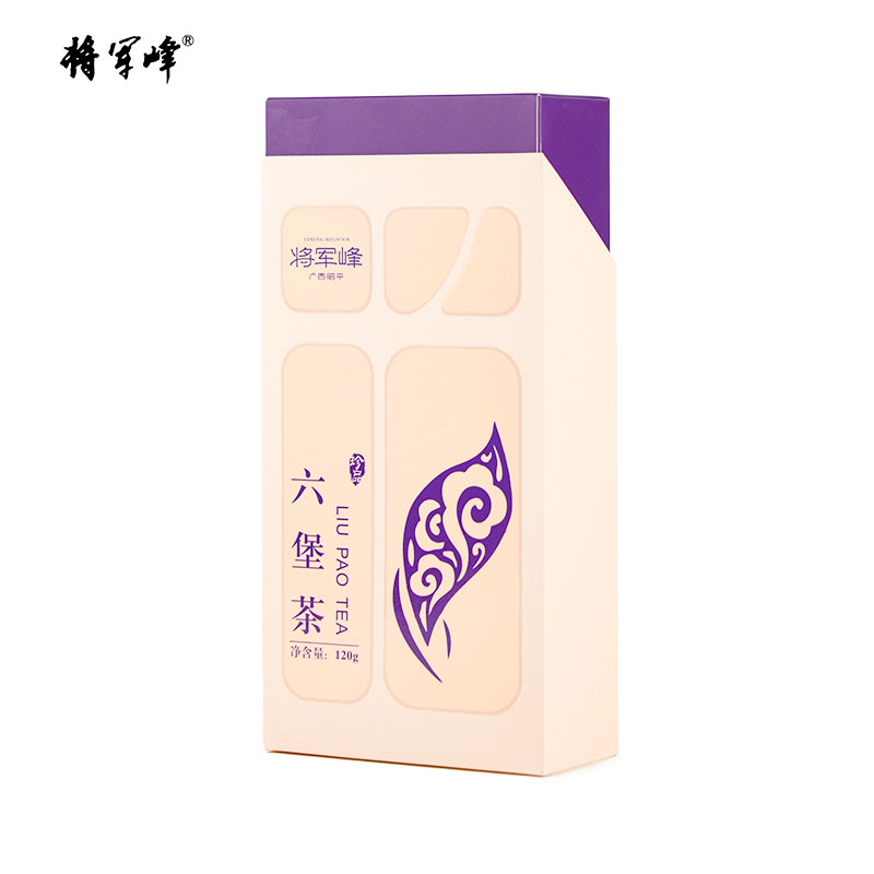 将军峰卡纸盒六堡茶120g/盒