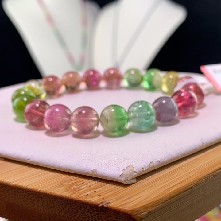 双色碧玺手链未镶嵌