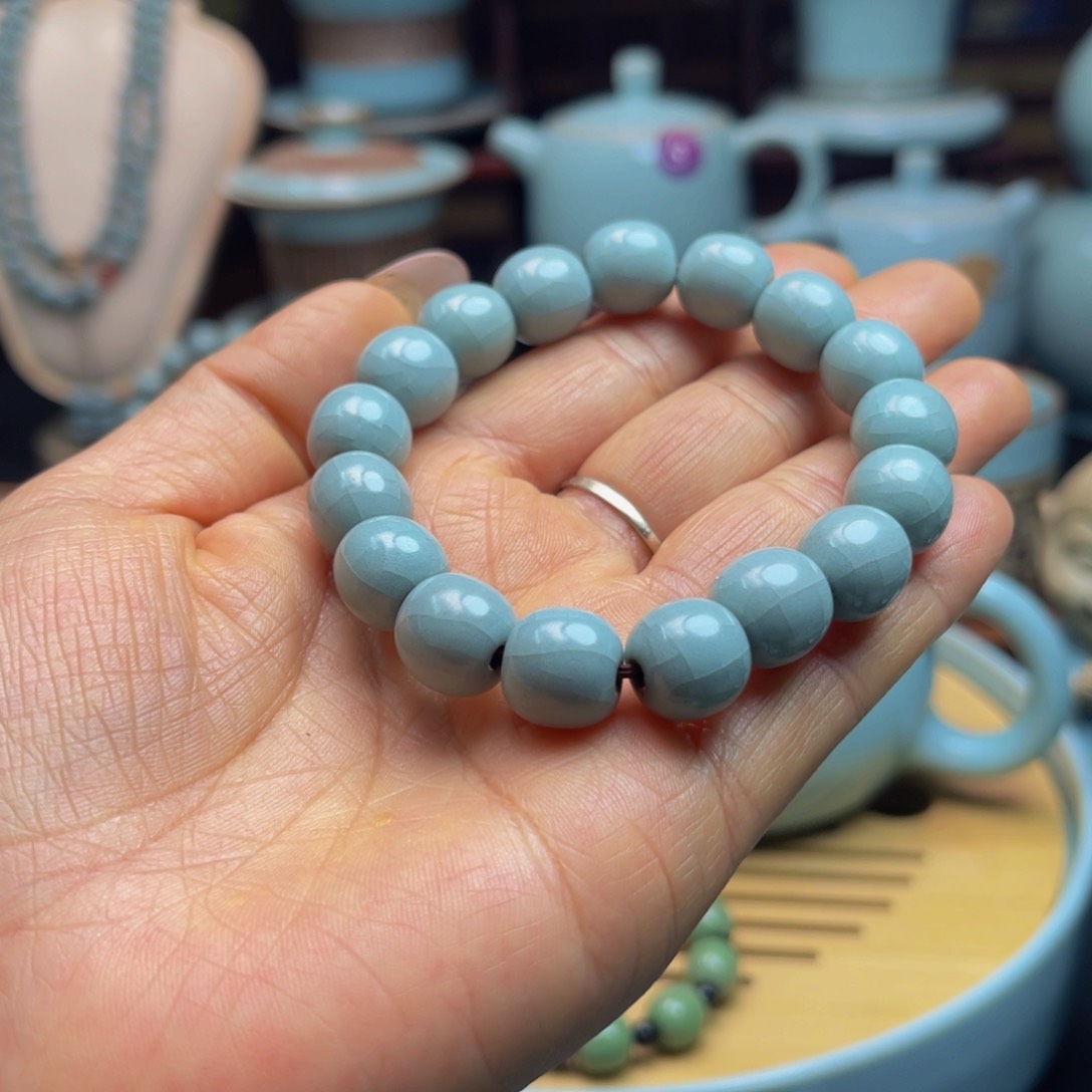 【闪购商品】壶瓷河南御盏窑，茶器，摆件，手串