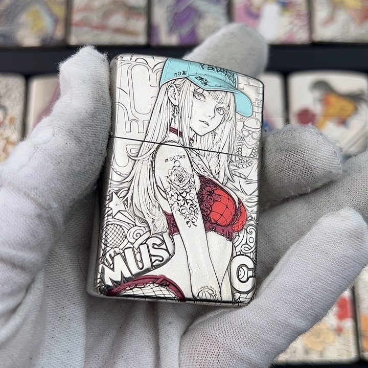 忧郁女孩，白铜，钛彩工艺