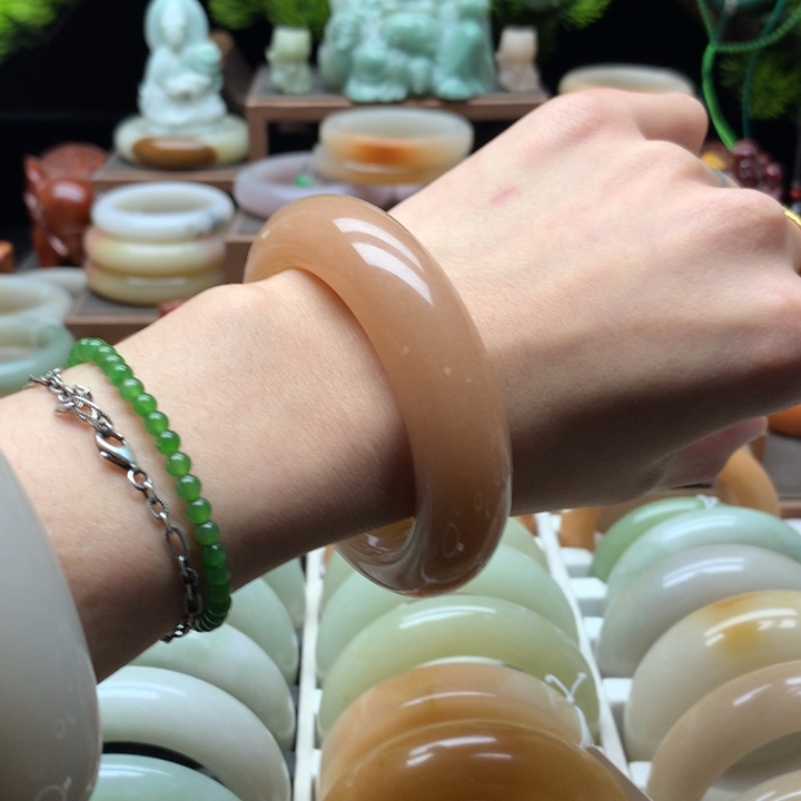 查罗石合金手镯（开口镯）57.5