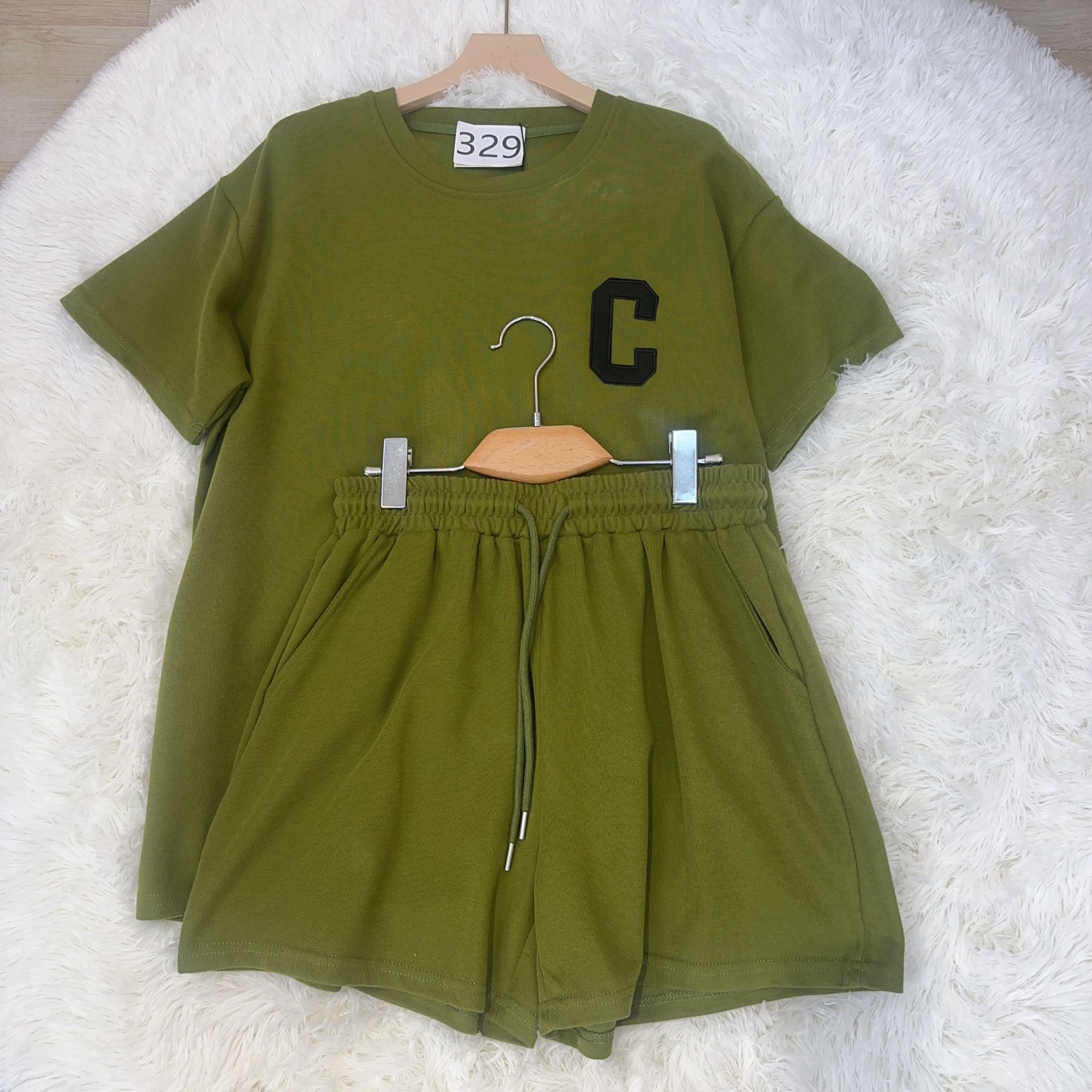 歌如虹休闲运动套装夏季女宝运动东方洛可可性感风国潮新风（329）