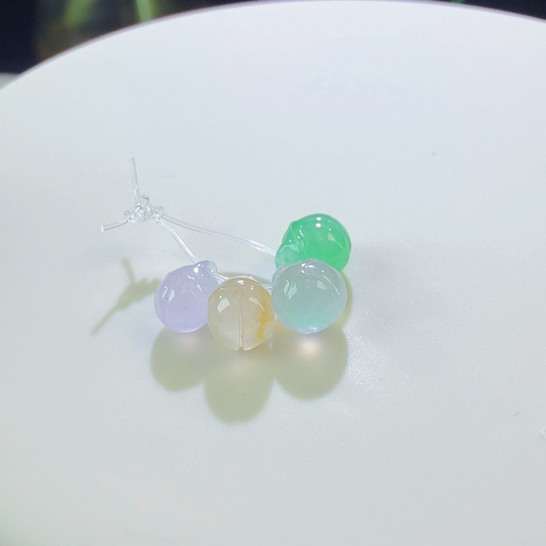 翡翠裸石高冰小胖子