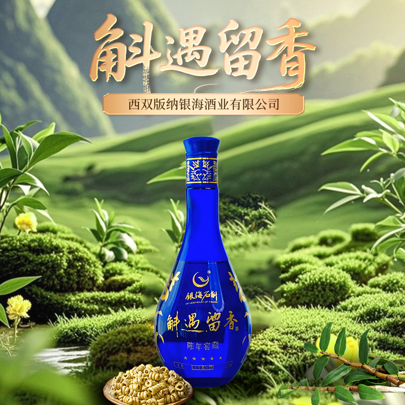 斛遇留香 陈年老窖蓝色 斛香型46度500ml