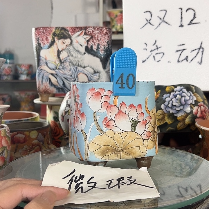 景德镇手绘花盆性价比超高