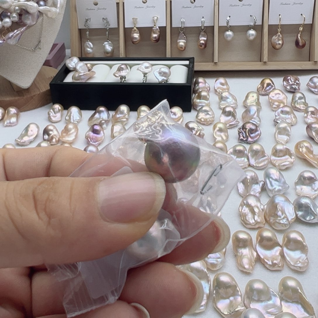 合金淡水珍珠天然淡水珍珠华*瓷