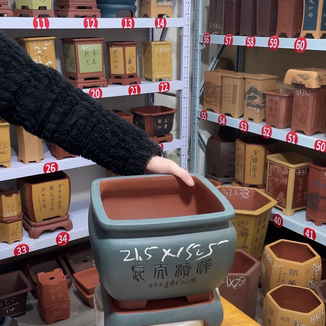 紫砂天心紫砂手工花盆