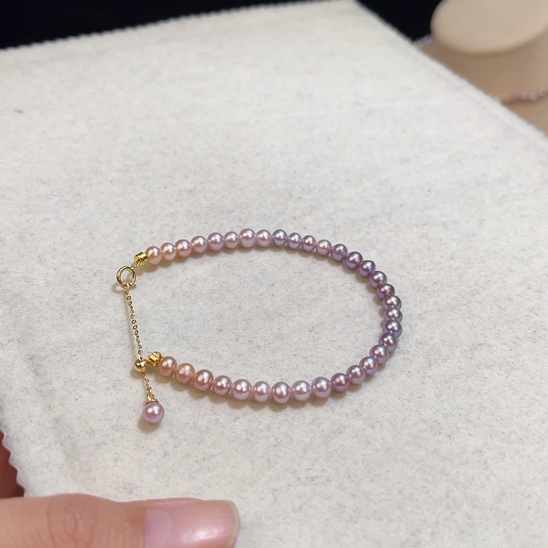 淡水珍珠手绳银S925镶嵌