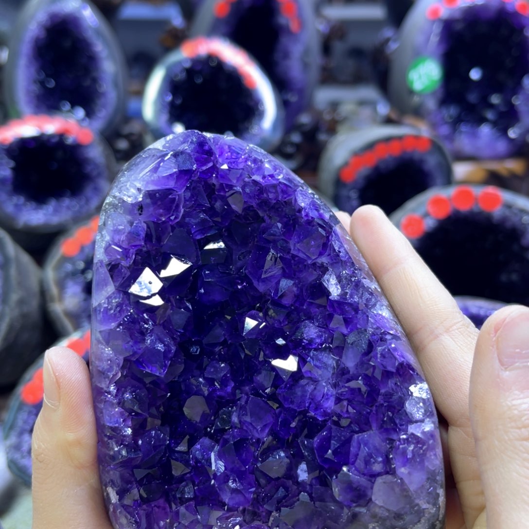紫晶摆件未镶嵌紫水晶