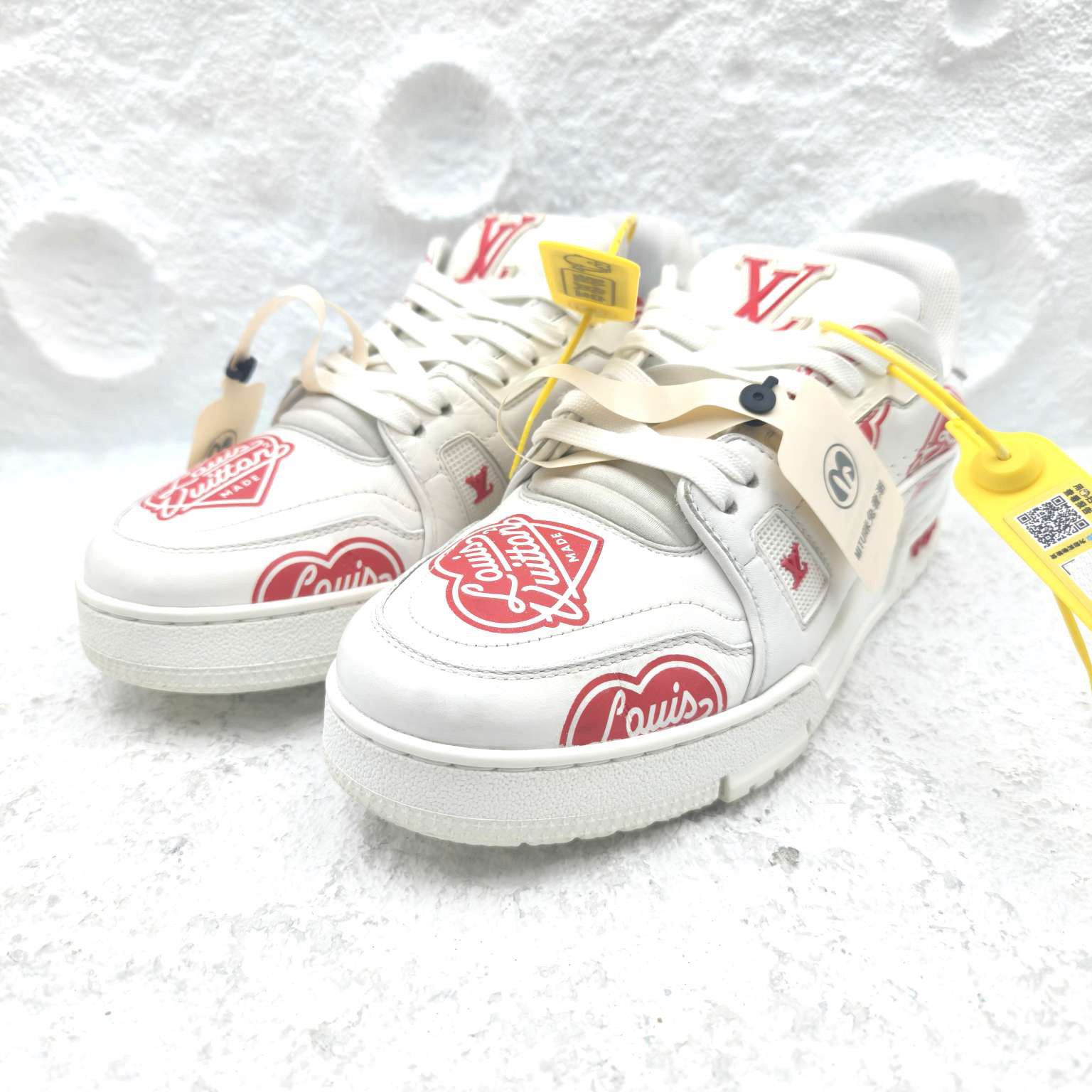 95新 LouisVuitton/路易威登 6.5码/40.5码/联名红白爱心