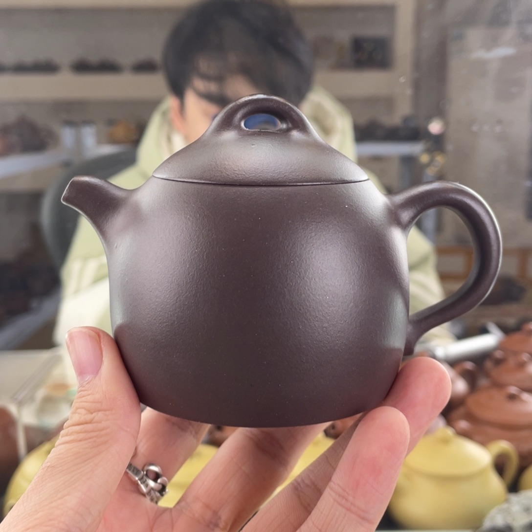 茶壶紫砂180cc老紫泥茶壶