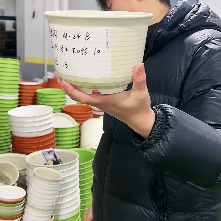 正品矮陶口18高13米色10只无托