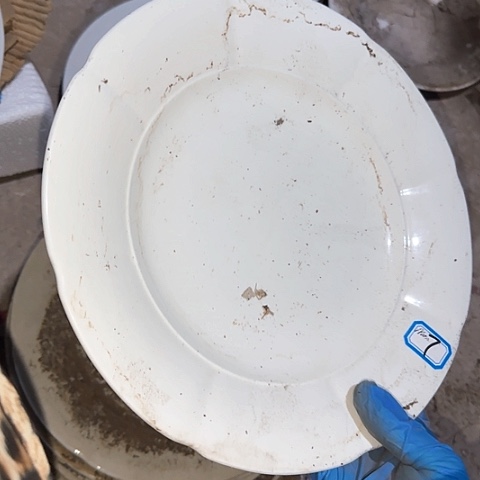 瓷片国营厂库存微瑕26.5厘米7