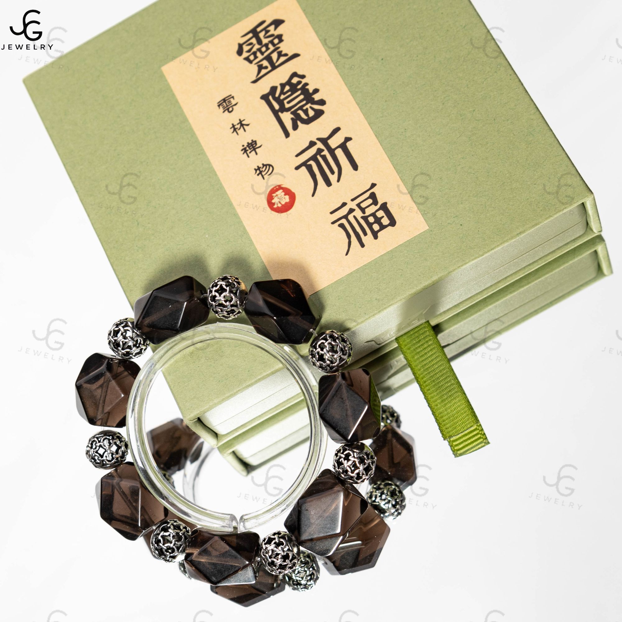 冰曜石随形手串右手高定