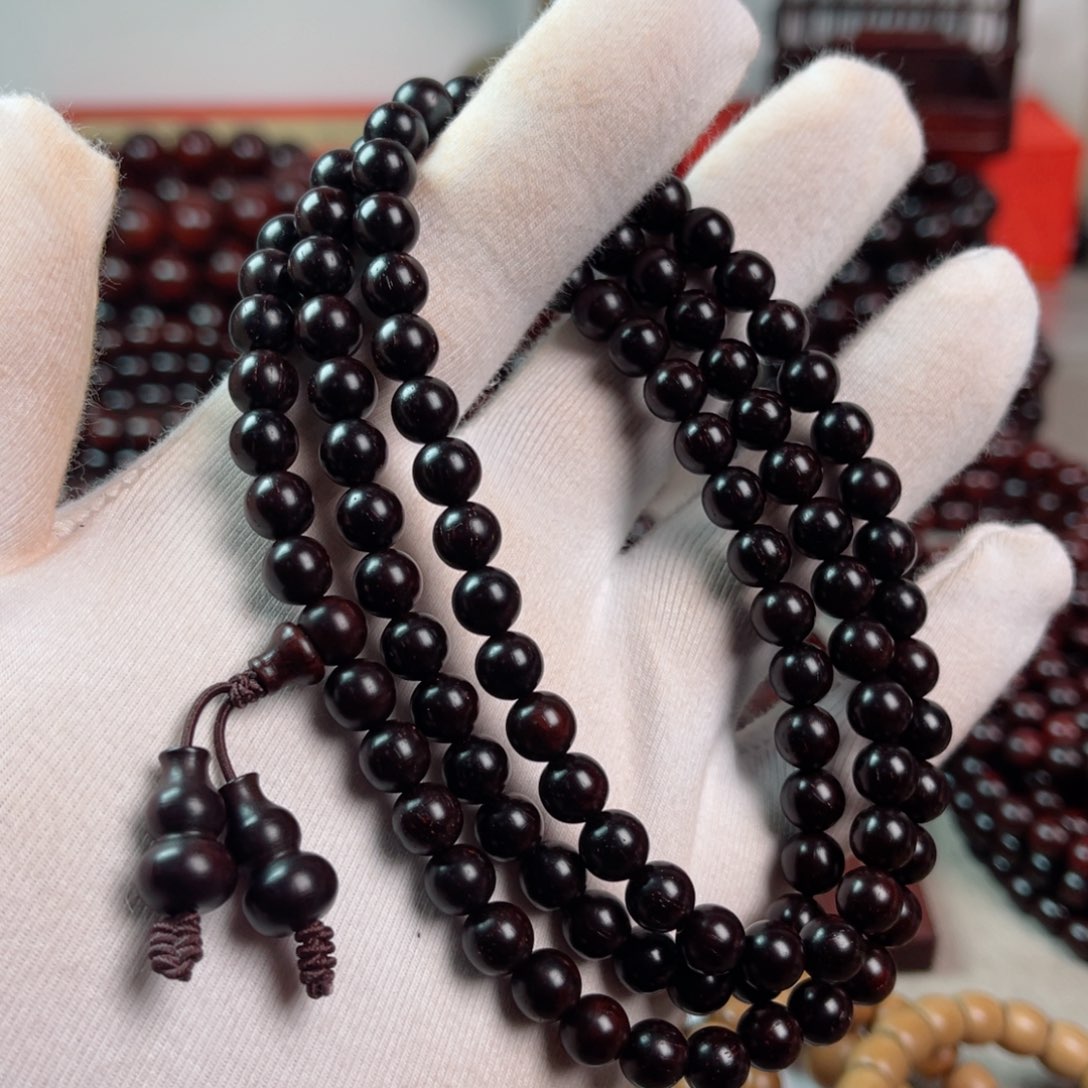 小叶紫檀手串/手链0.7高油密金星