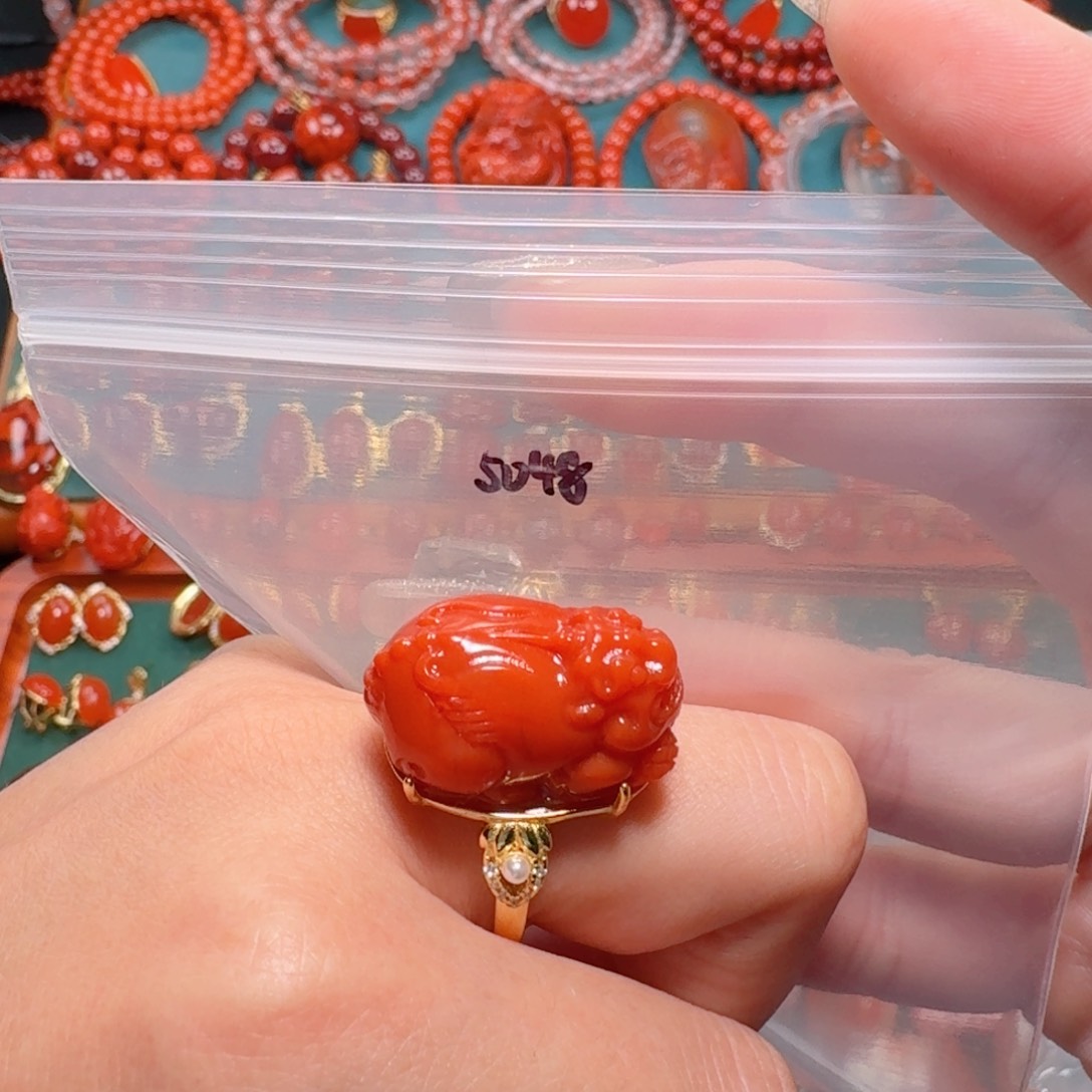 南红玛瑙南红银S925镶嵌