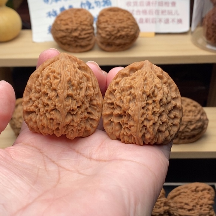 吊坠文玩核桃三角拉丝炮40尺2048