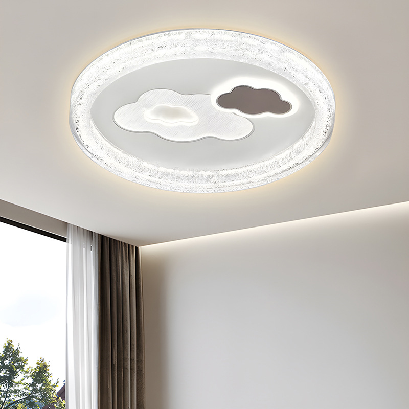 led吸顶灯儿童卧室主灯房间现代简约大气铁艺中山灯具