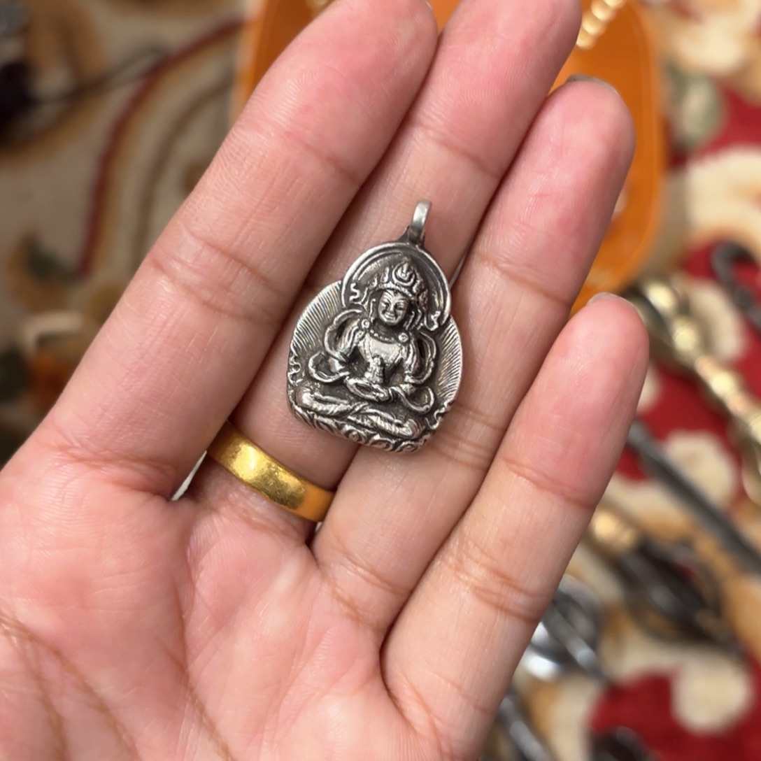 正*铜星月菩提吊坠项链