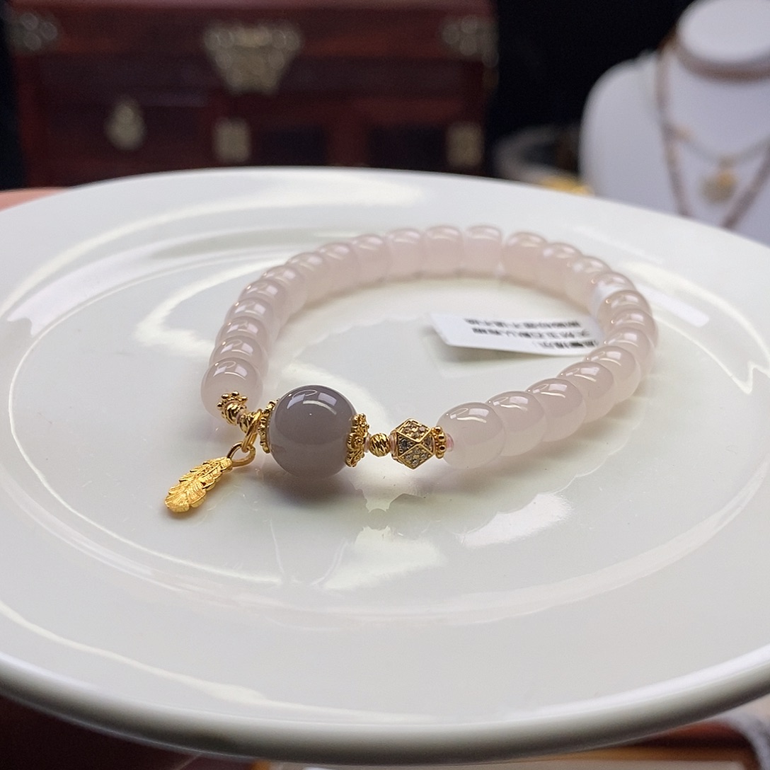 悦***心和田玉未镶嵌手链