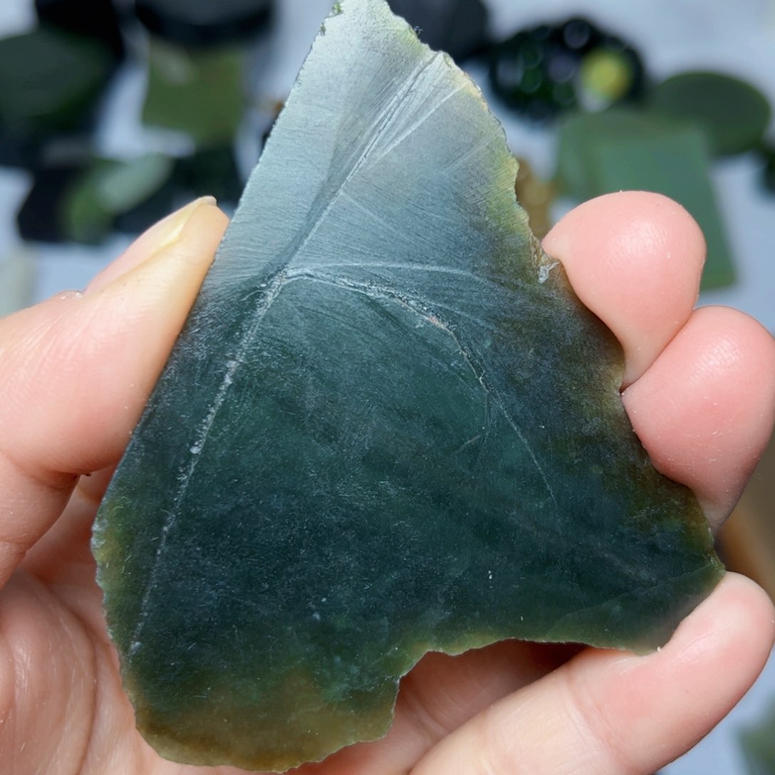 和田玉珠宝半成品未镶嵌5号