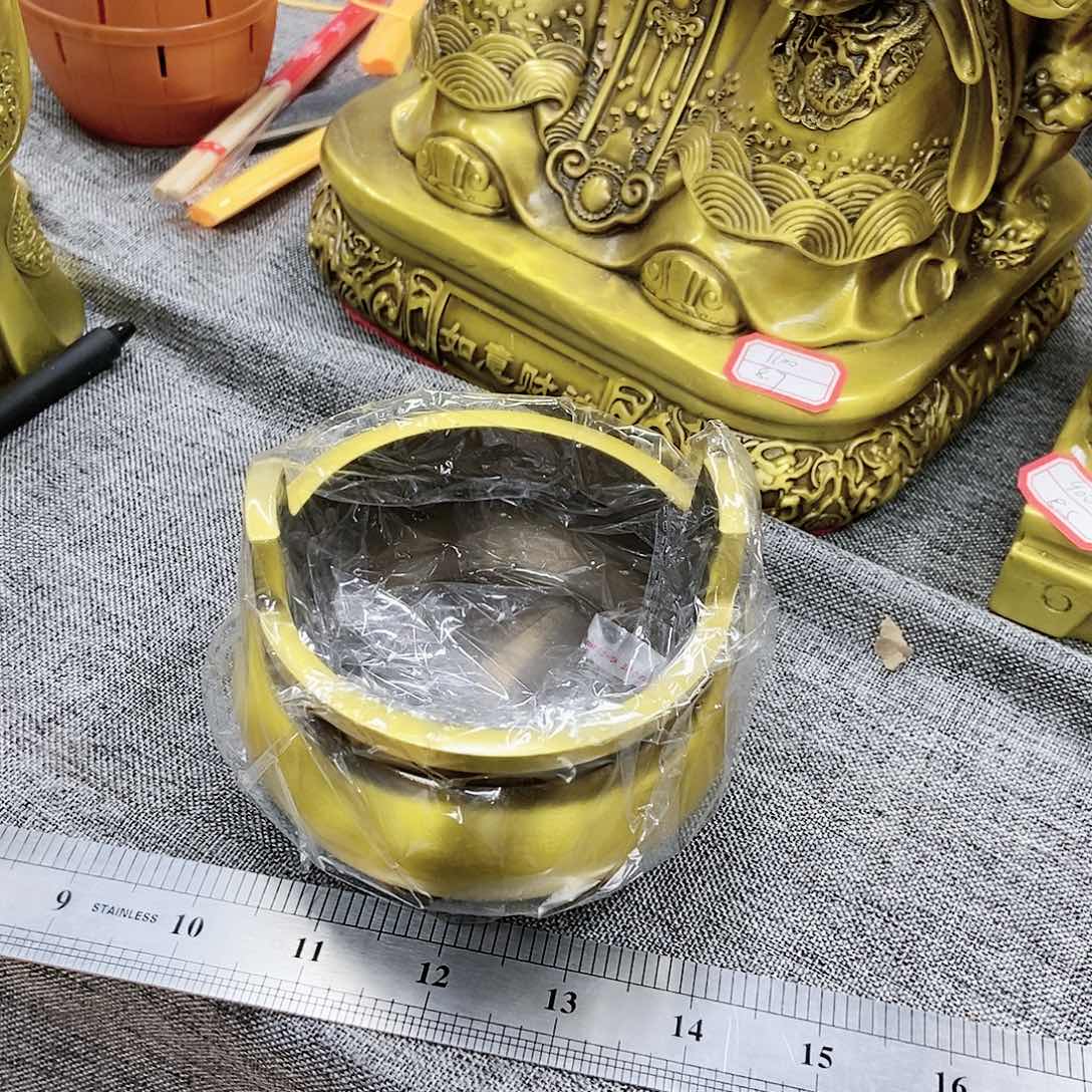 【闪购商品】百**利铜香炉精工朝天耳9口径