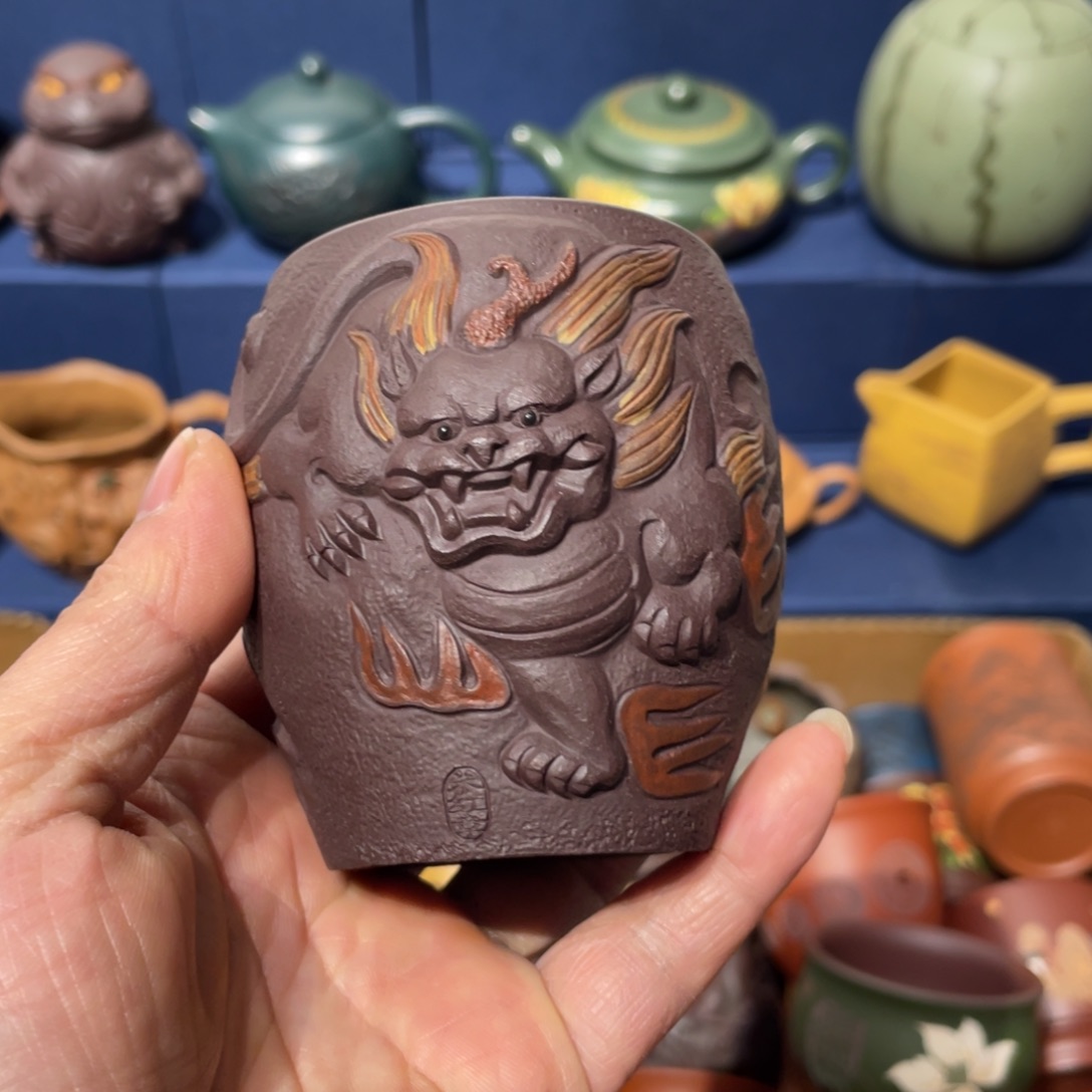 原矿紫砂手工主人杯