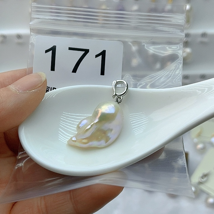 淡水珍珠颈饰银S925镶嵌