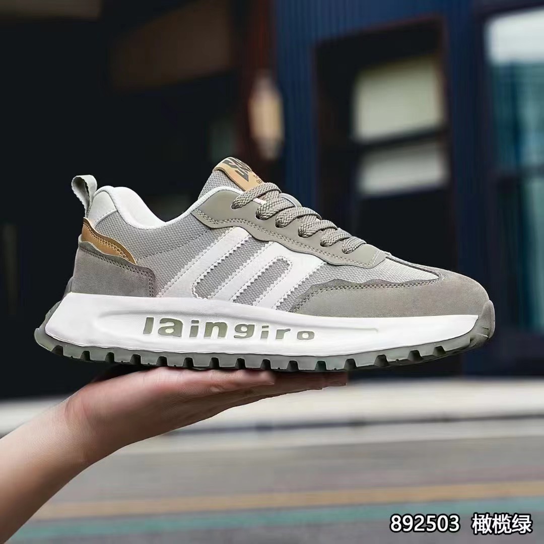 春季新款男士网面时尚百搭运动修闲鞋潮鞋厚底增高运动跑步鞋