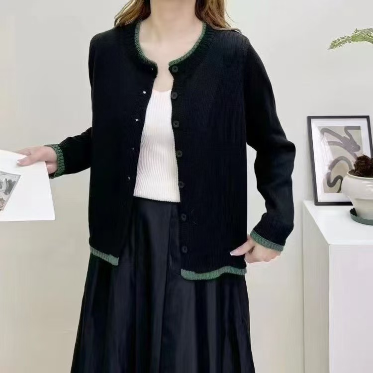 2025宽松百搭时尚长袖女士针织毛衣毛线开衫春秋显瘦休闲