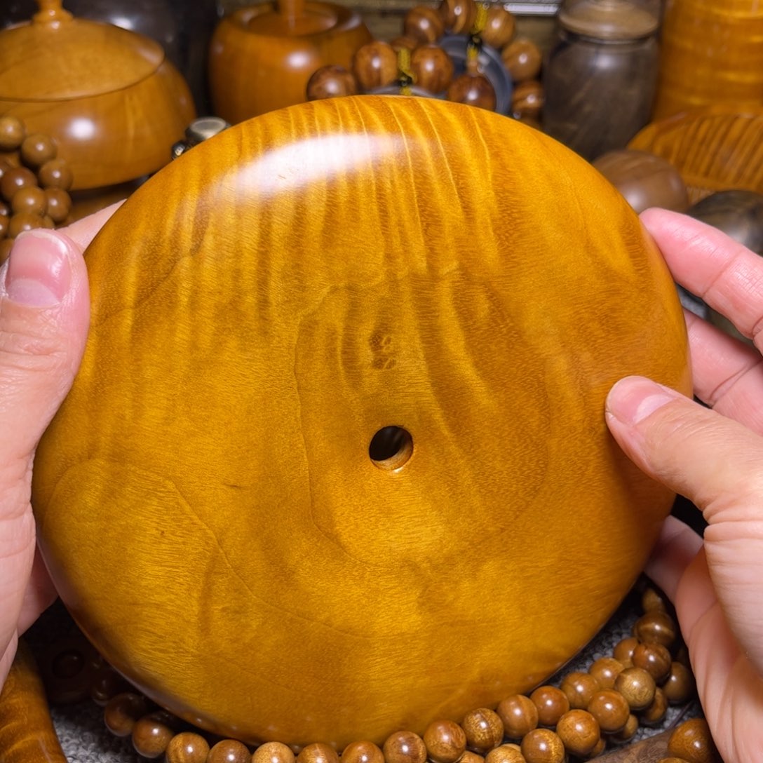 金丝楠平安扣摆件小叶