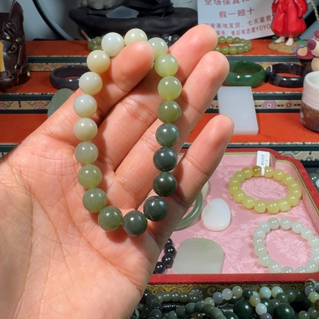 和田玉手串未镶嵌