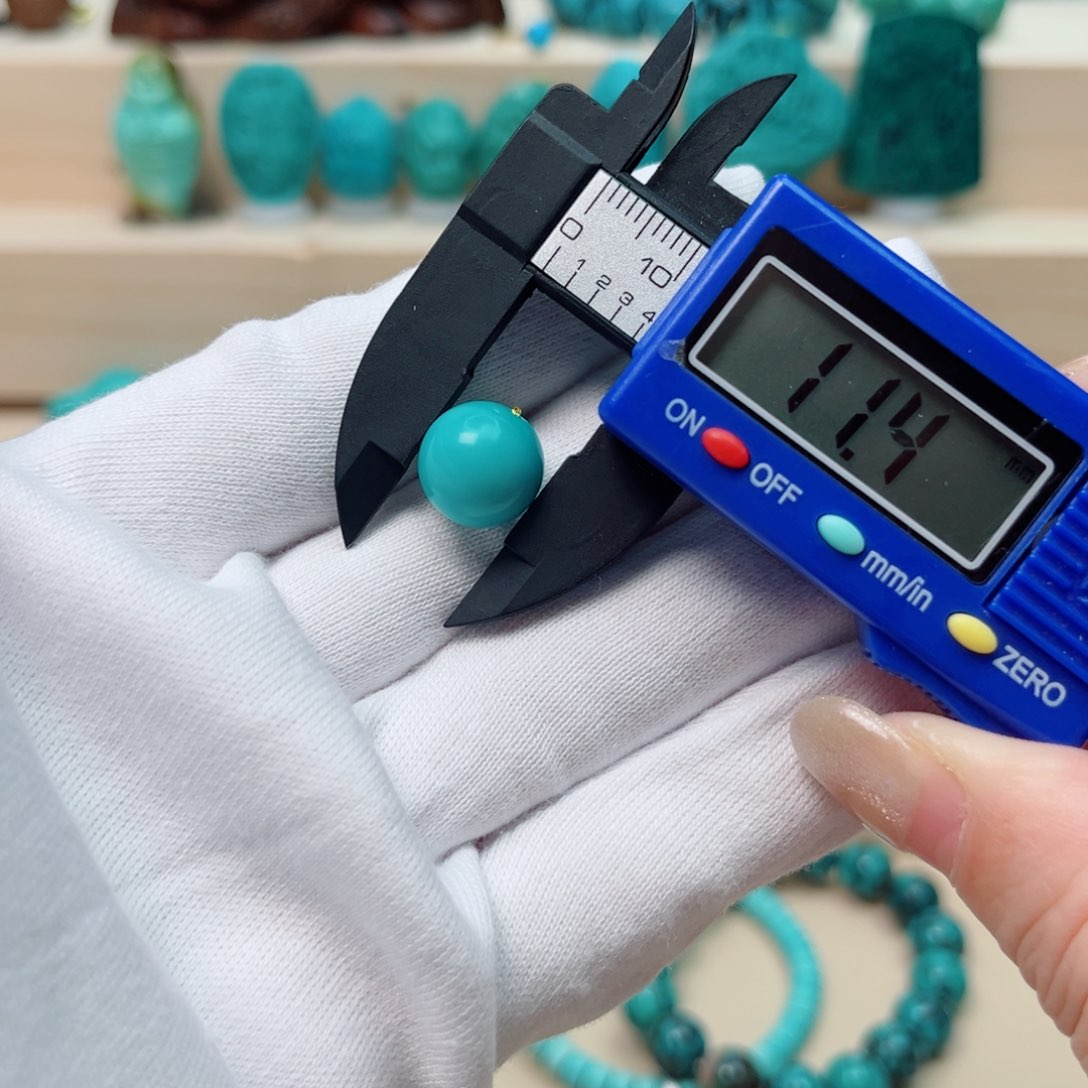 绿松石圆珠未镶嵌