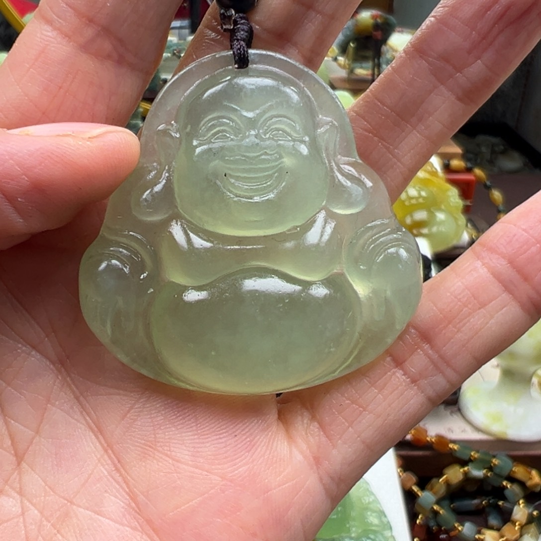 岫玉未镶嵌挂件挂件