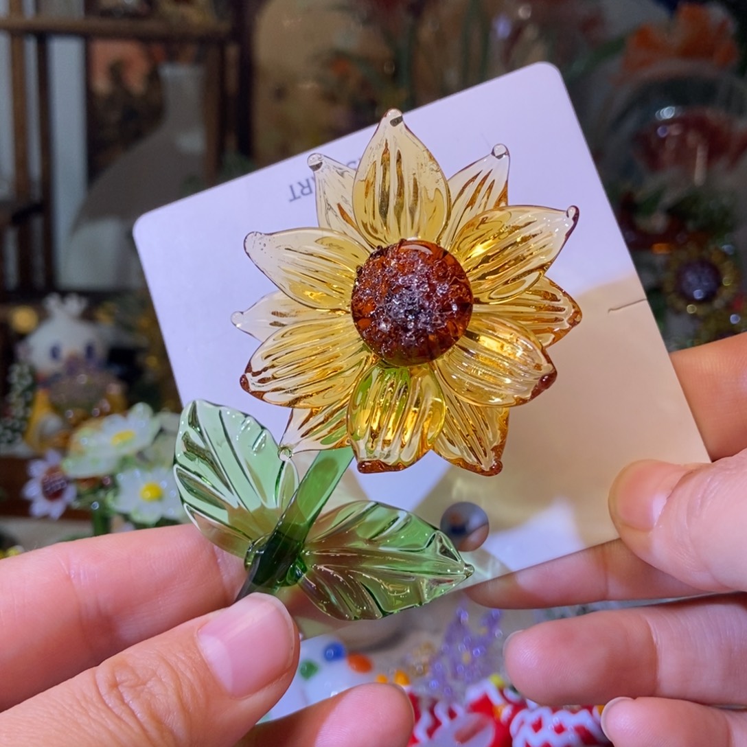 琉璃手工艺品向日葵