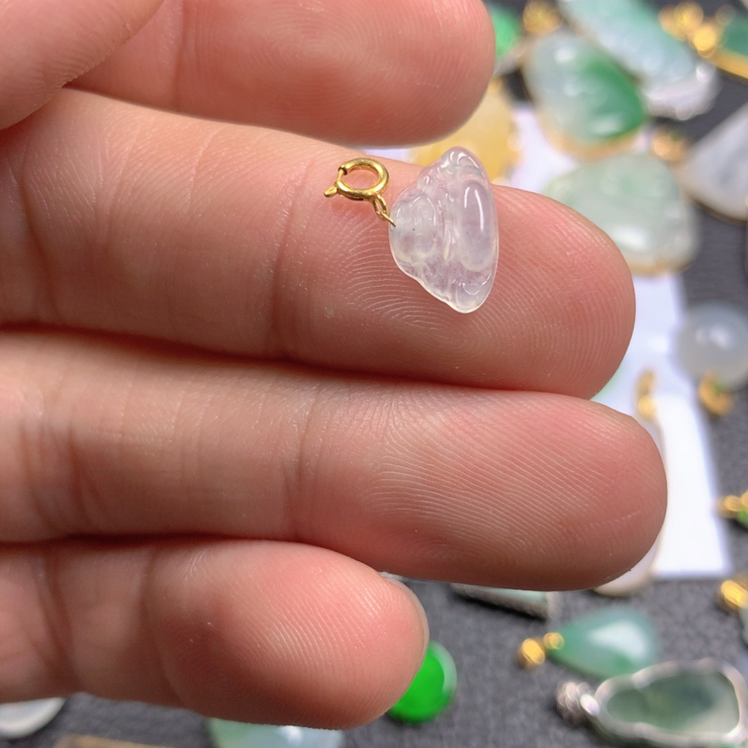 【闪购商品】翡翠颈饰18K金镶嵌翡翠