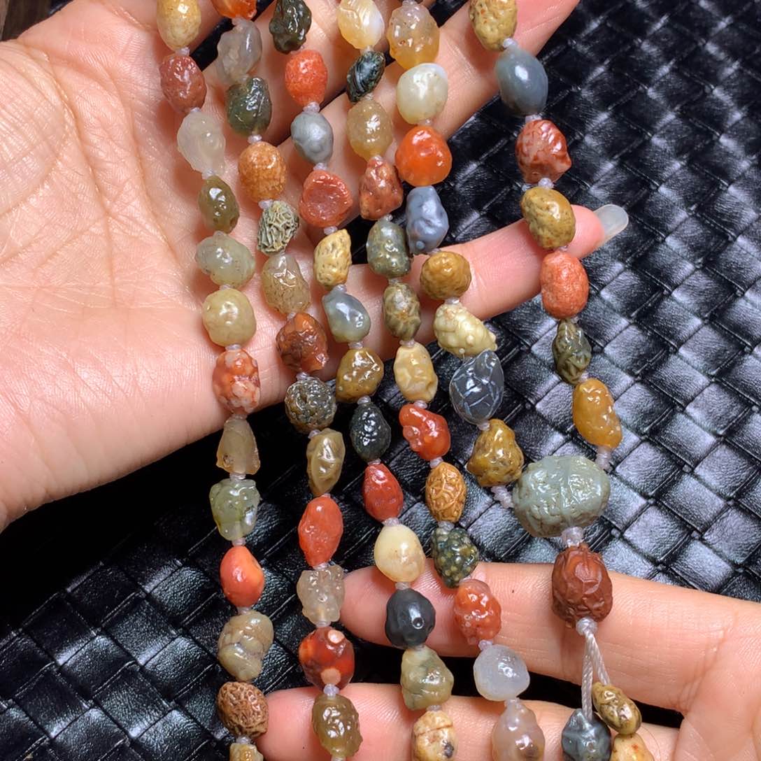 未镶嵌玛瑙/玉髓珠宝半成品