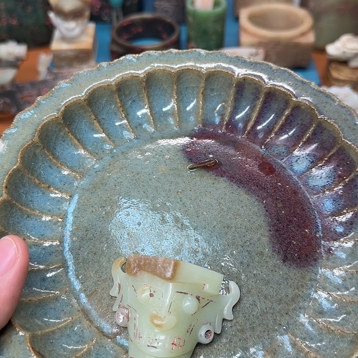 时***沿陶摆件我的心好痛啊好想