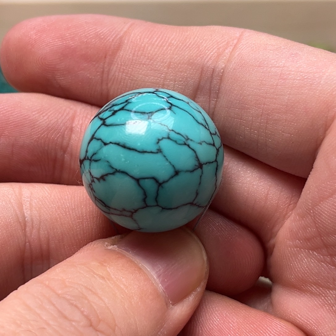 绿松石22.4圆珠未镶嵌