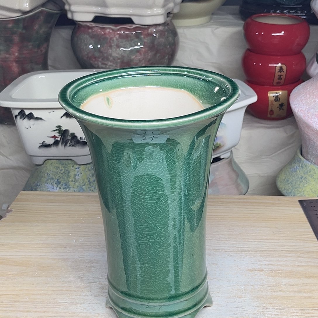 陶瓷绿植多肉微瑕花盆外口径：14*21