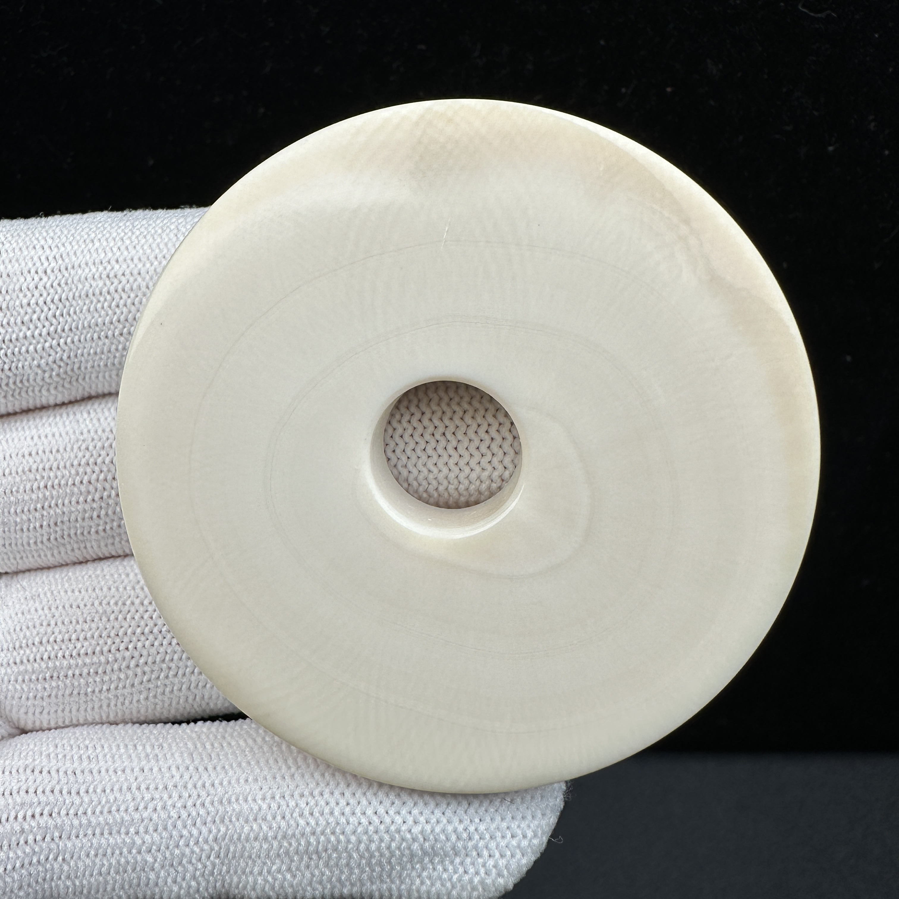 E1873天然猛犸牙牙饼子 56*10mm支持鉴定 假一罚四
